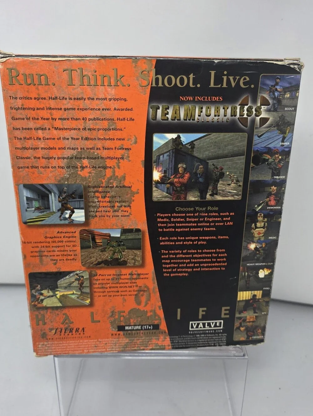 Half-Life Game of the Year Edition PC Windows PC Computer Complete Big Box CIB